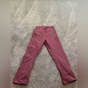 Lululemon dusty rose crop legging